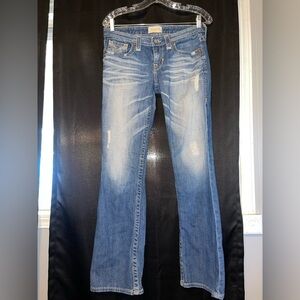 Big Star Blue Flare Wide Leg Jeans